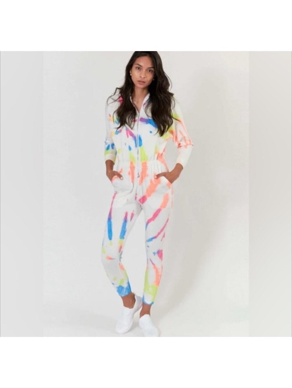 Lezat Restore Soft Modal Tie Dye Jumpsuit One Piece Women's Size Medium